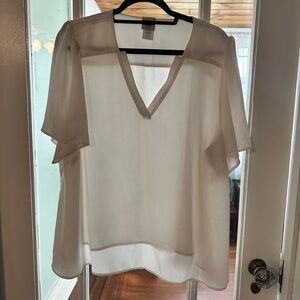 CAbi Plus Short Sleeve Blouse